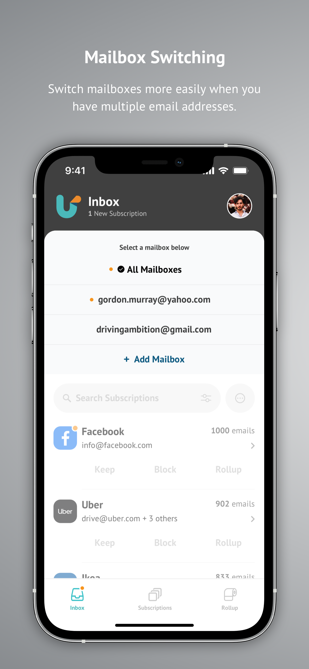 Unroll.Me - Email Cleanup screenshot 3