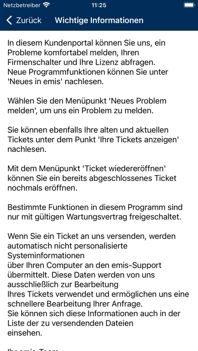 emis.kundenportal Screenshot