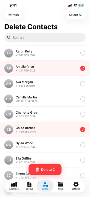 Contact Archive : Clear Guide screenshot 3