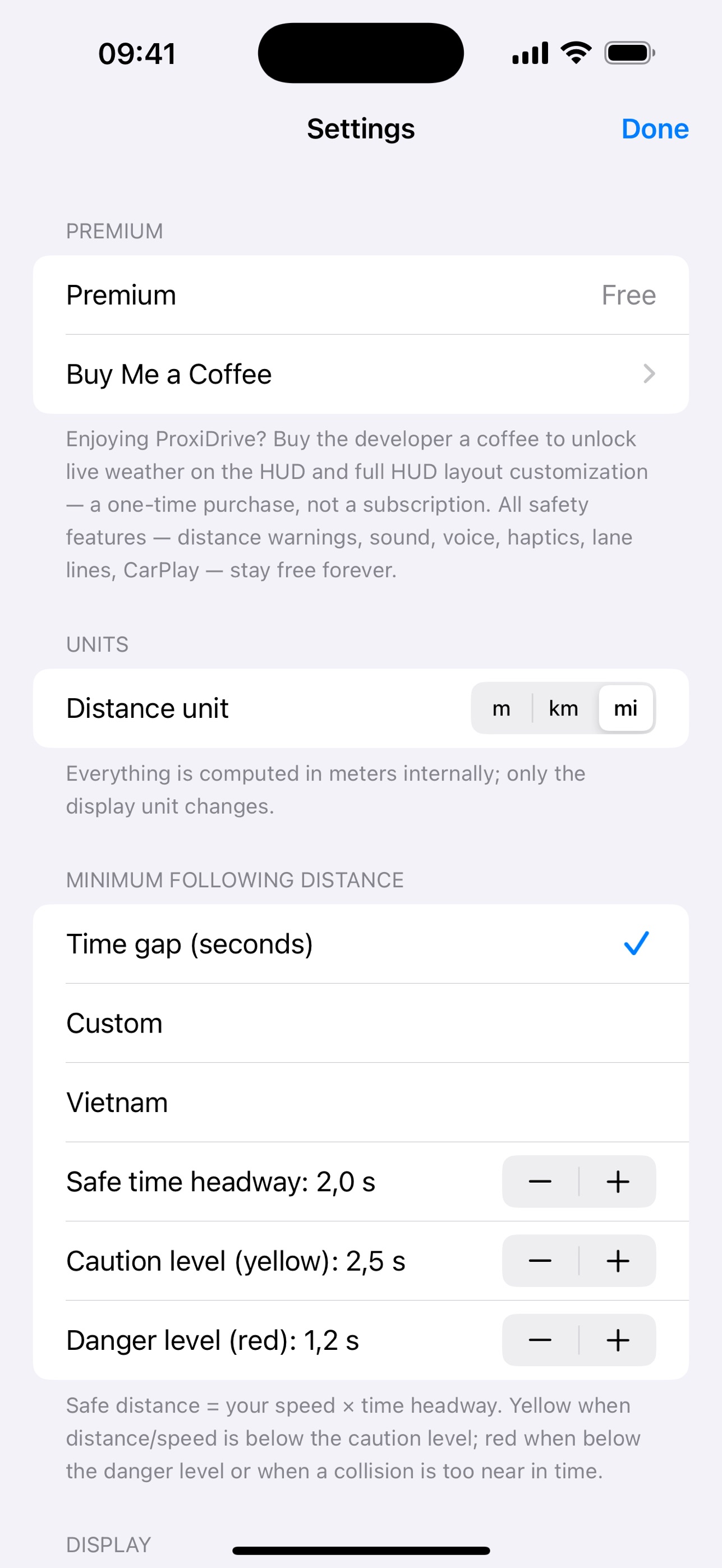 Screenshot 5 of ProxiDrive - Distance Warning