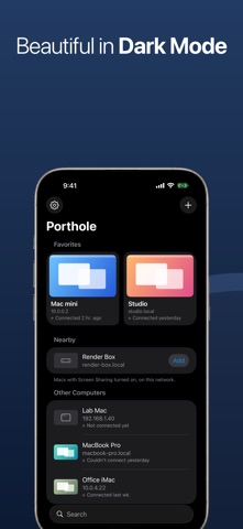 Porthole: Remote Desktop, kuvakaappaus 9