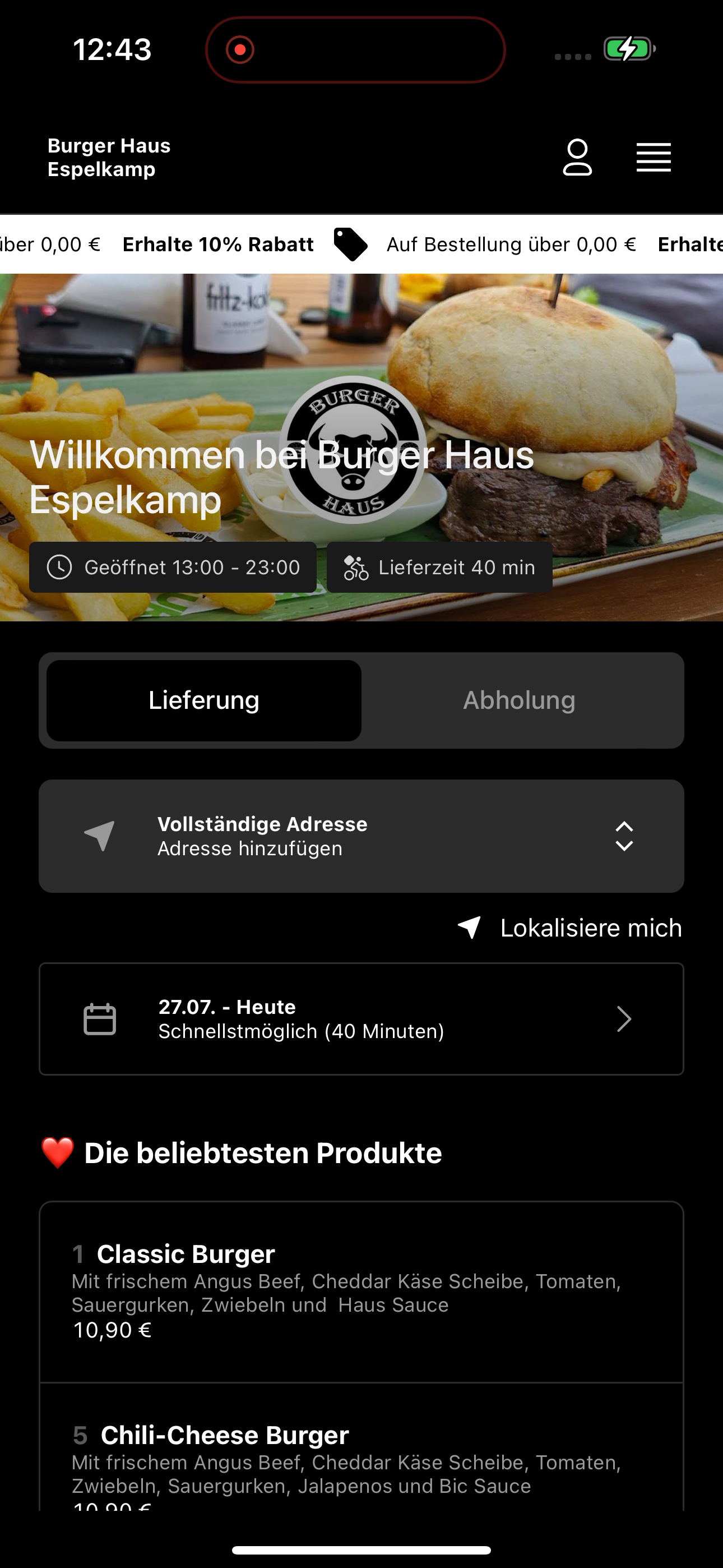 Burger Haus Espelkamp screenshot 5