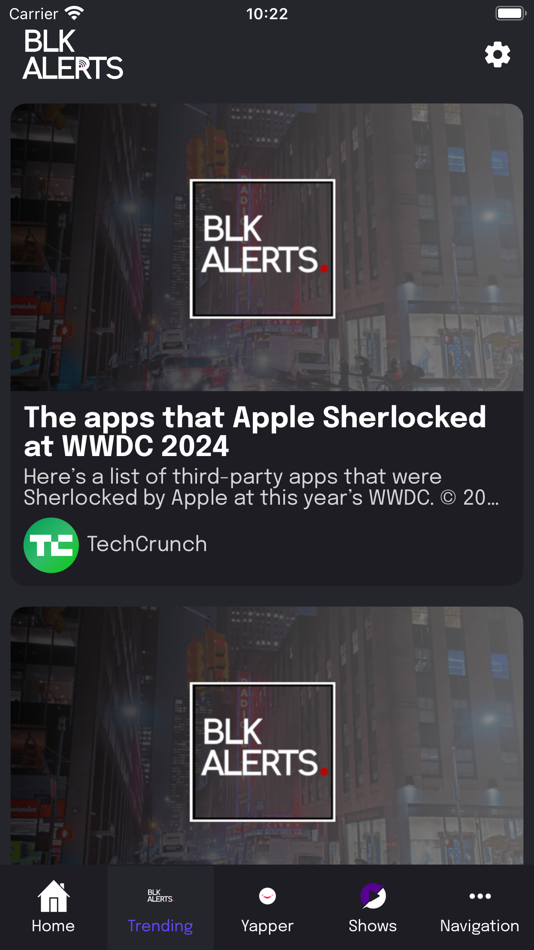 #3. BLK ALERTS (iOS) 由: UNMUTEDCO, LLC