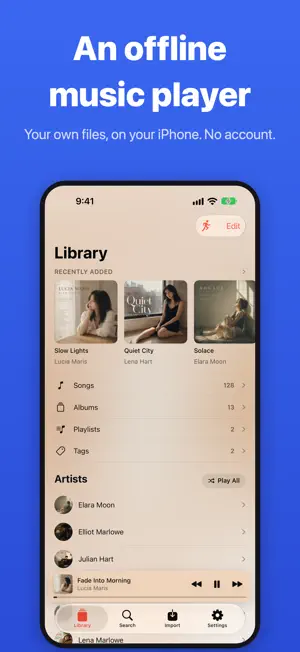 bMusic: FLAC, MP3 Music Player screenshot 1