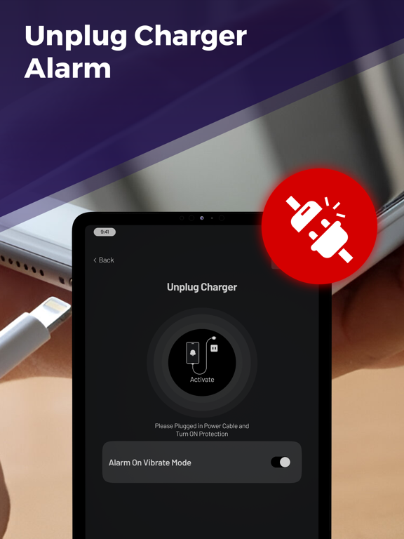 Anti Theft Phone Alarm iPad screenshot 4 - Productivity app