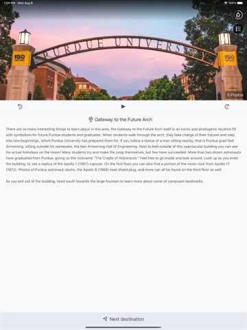 PurdueGuide iPad screenshot
