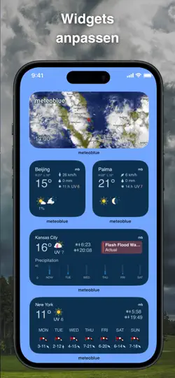 Screenshot von Meteoblue Wetter & Karten auf dem iPhone 4