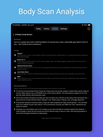 OhSnap Calorie Tracker iPad screenshot
