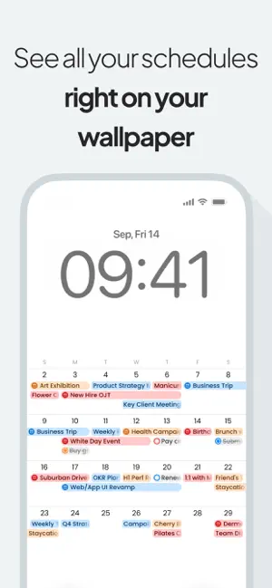Layered: Calendar on Wallpaper screenshot 1