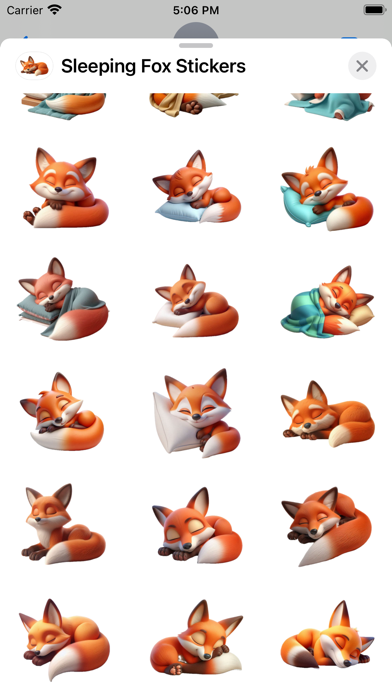 Screenshot #2 pour Sleeping Fox Stickers