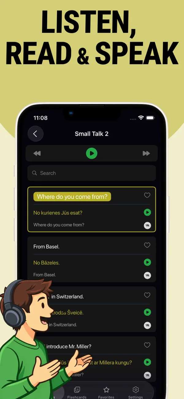 Screenshot #3 pour Learn Latvian - Lentil