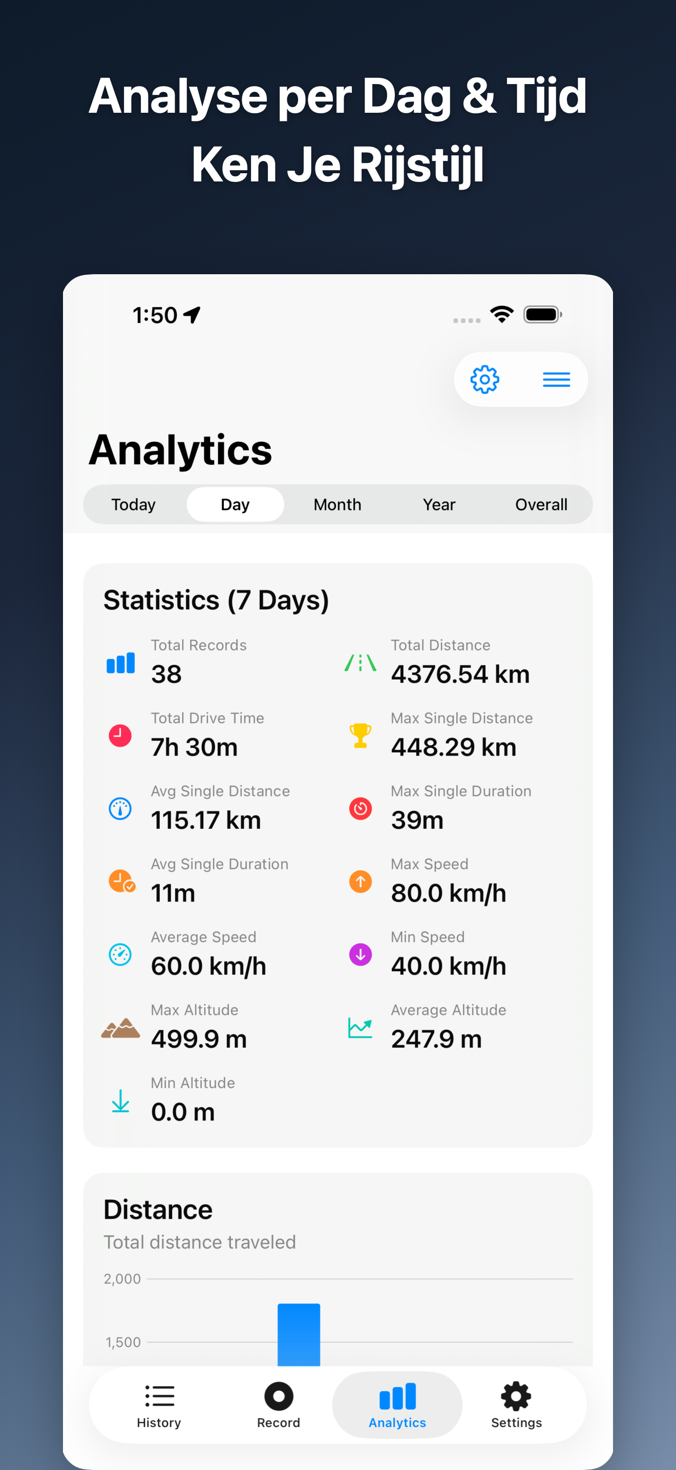 DriveTracker - Driving Log iOS screenshot 4 showing app interface