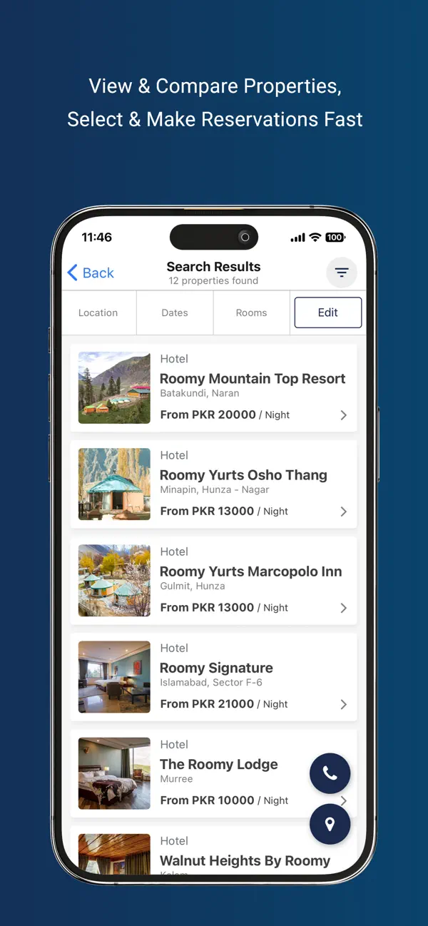 Screenshot #3 pour Roomy Hotels