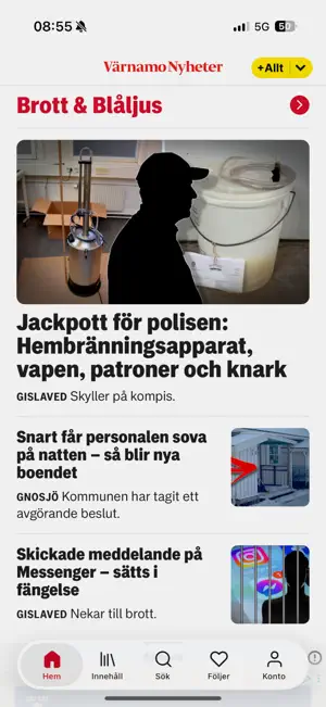 Värnamo Nyheter screenshot 2