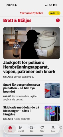 Värnamo Nyheter iPhone screenshot 2