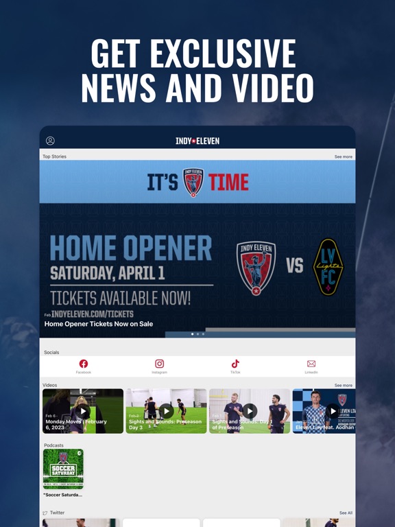 Screenshot #5 pour Indy Eleven - Official App