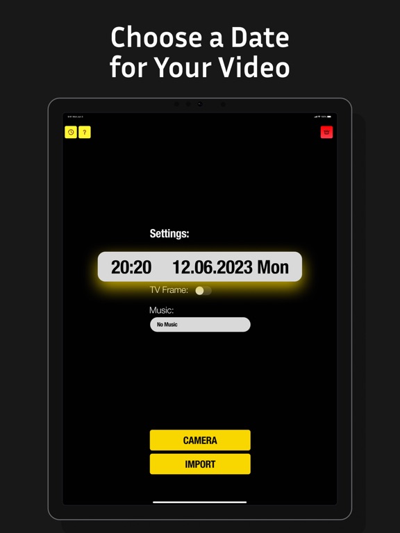 VHS Camera: Retro 90s Video iPad screenshot 4 - Utilities app