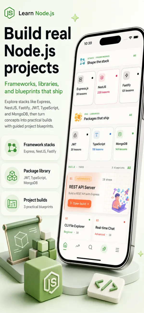Screenshot #3 pour Learn Node.js - Backend Coding