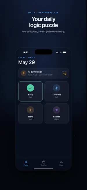 Gridflow - Logic Puzzles screenshot 3