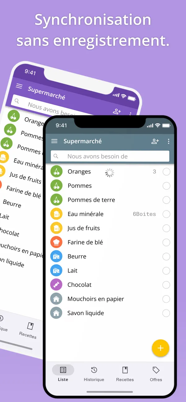Screenshot #2 pour La liste de courses