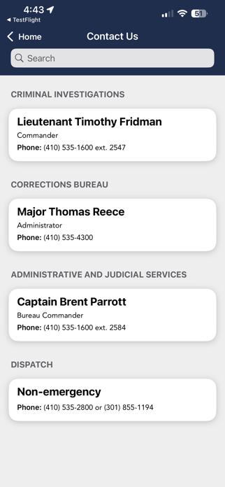 Calvert County Sheriff Screenshot 2 of 3