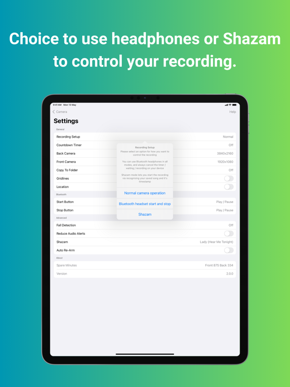 Videou - Play music and record iPad screenshot 2 - Photo & Video app