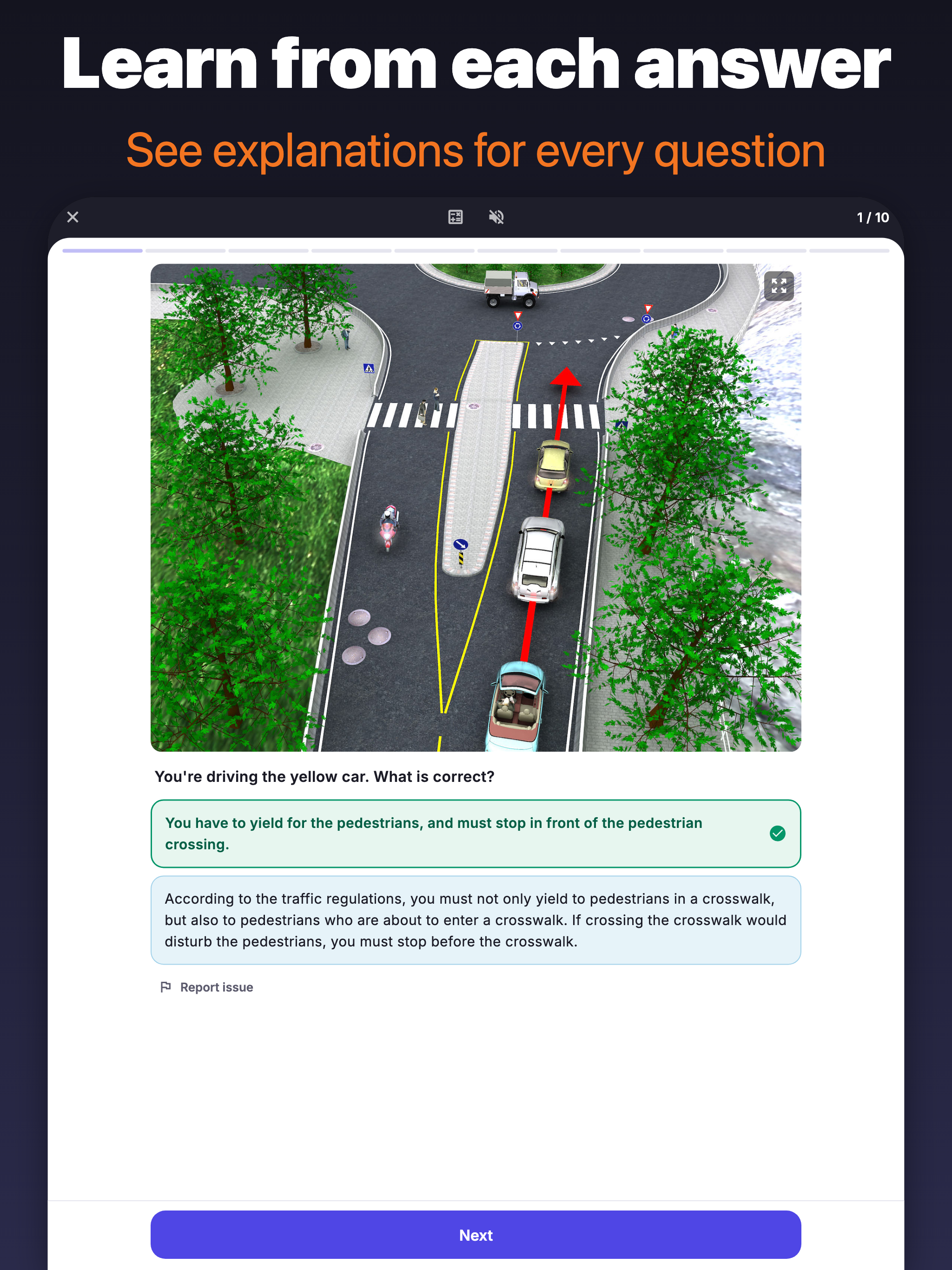Prøve.no - Theory Test screenshot 8
