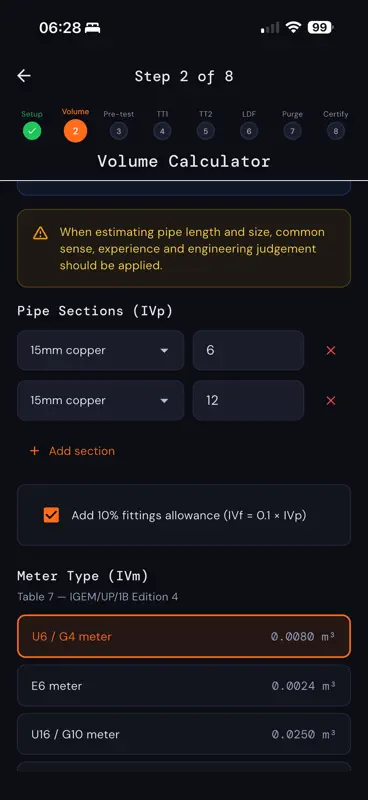 UP/1B Calculator screenshot 1 of 8