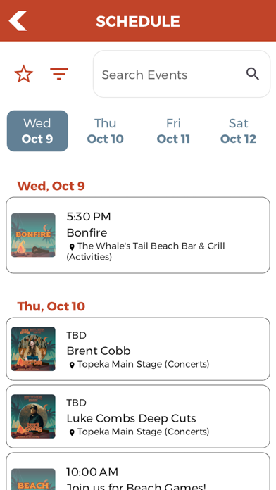 Topeka Music Vacations Screenshot