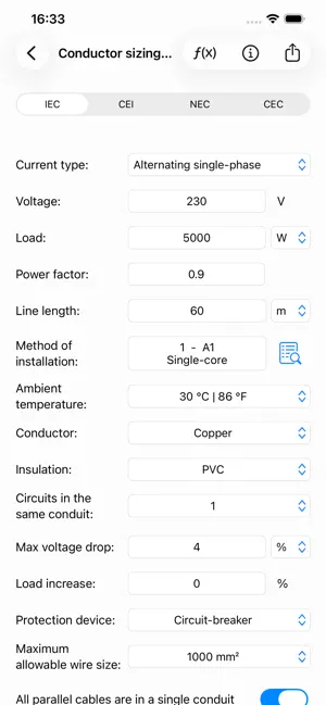 Electrical Calculations screenshot 2