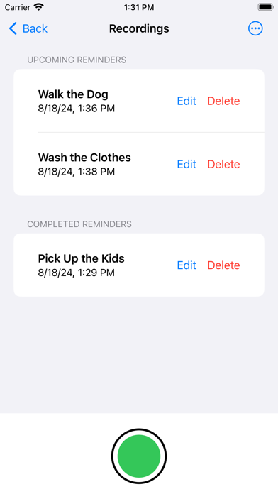 Voice Reminders Recorder Screenshot