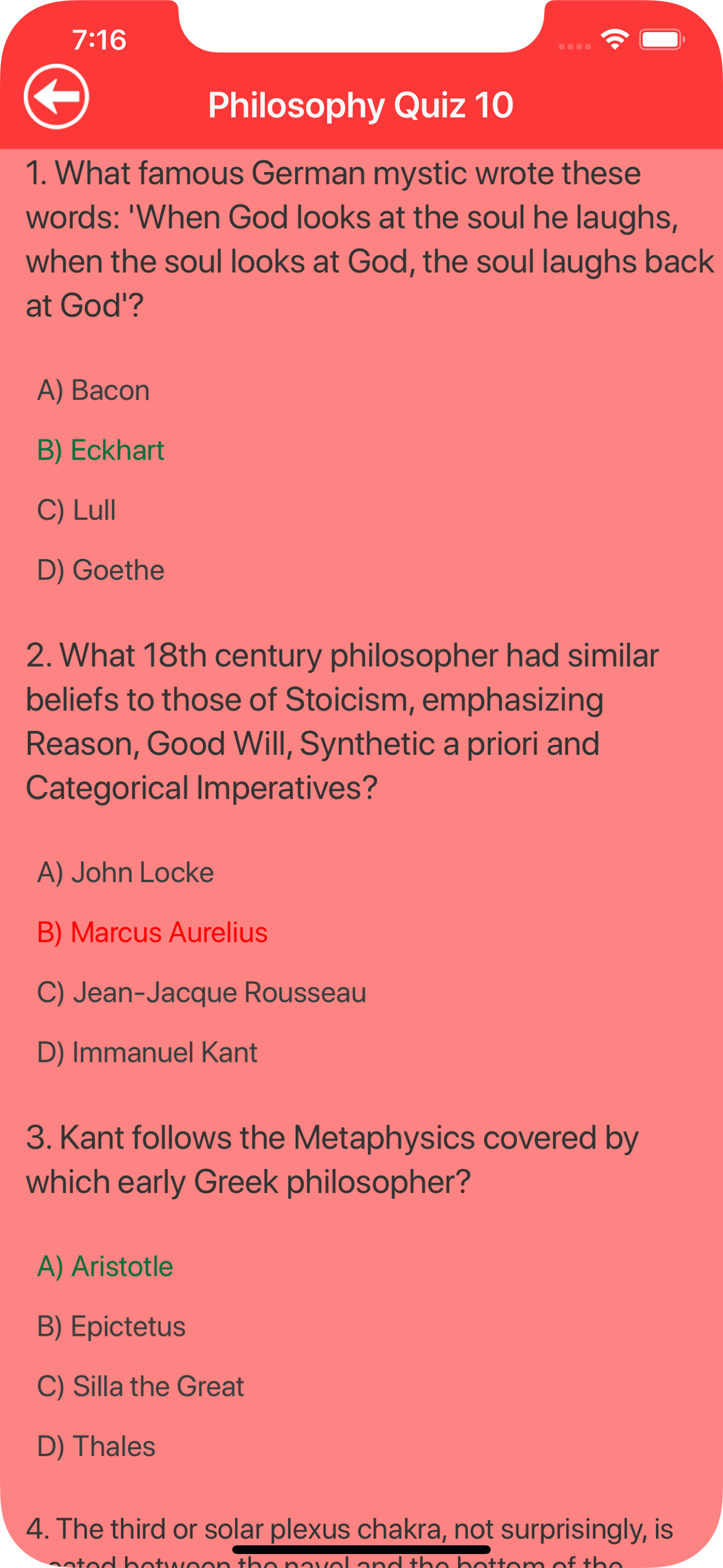 Philosophy Quizzes