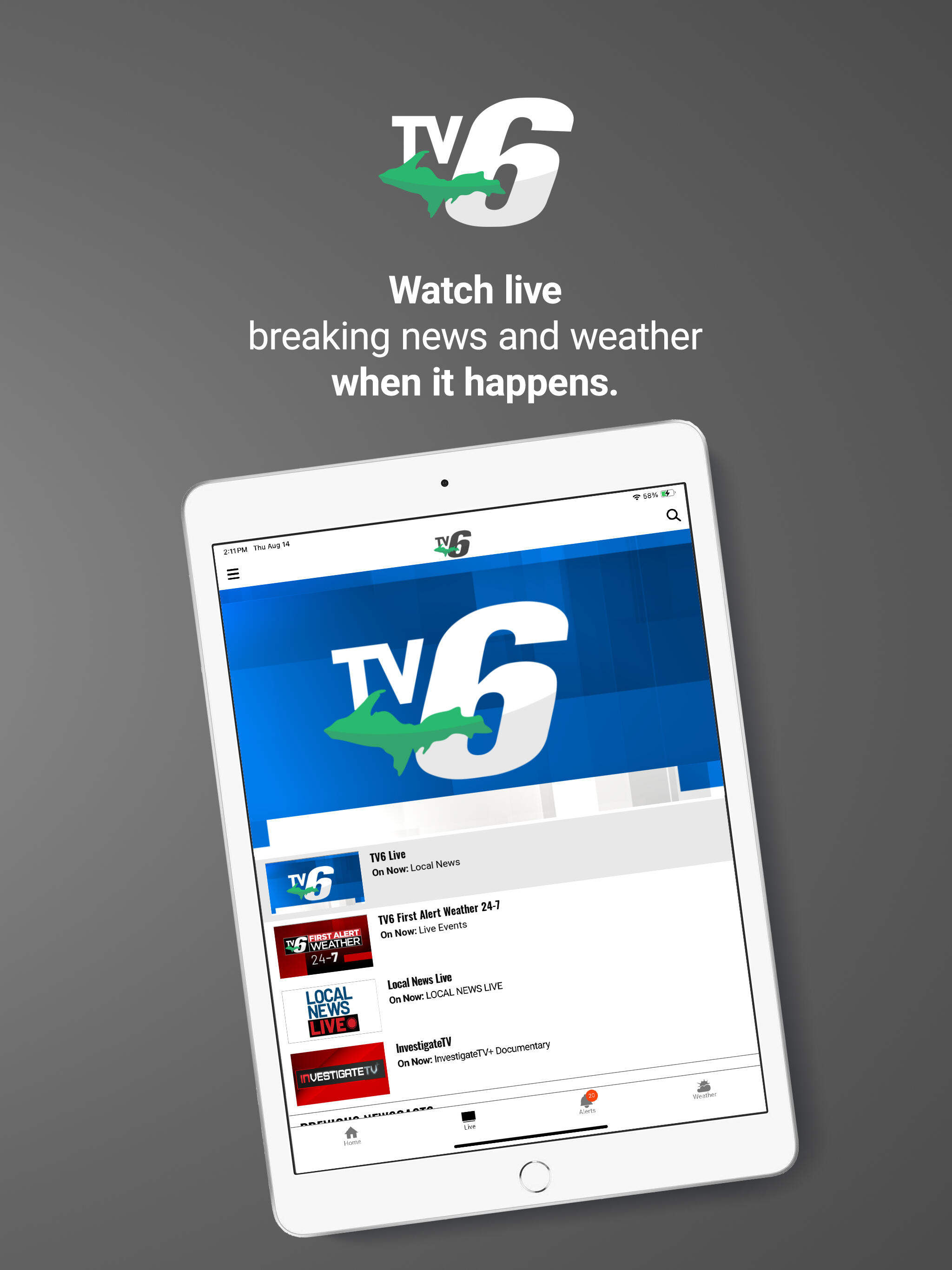 TV6 & FOX Up - WLUC News screenshot 5