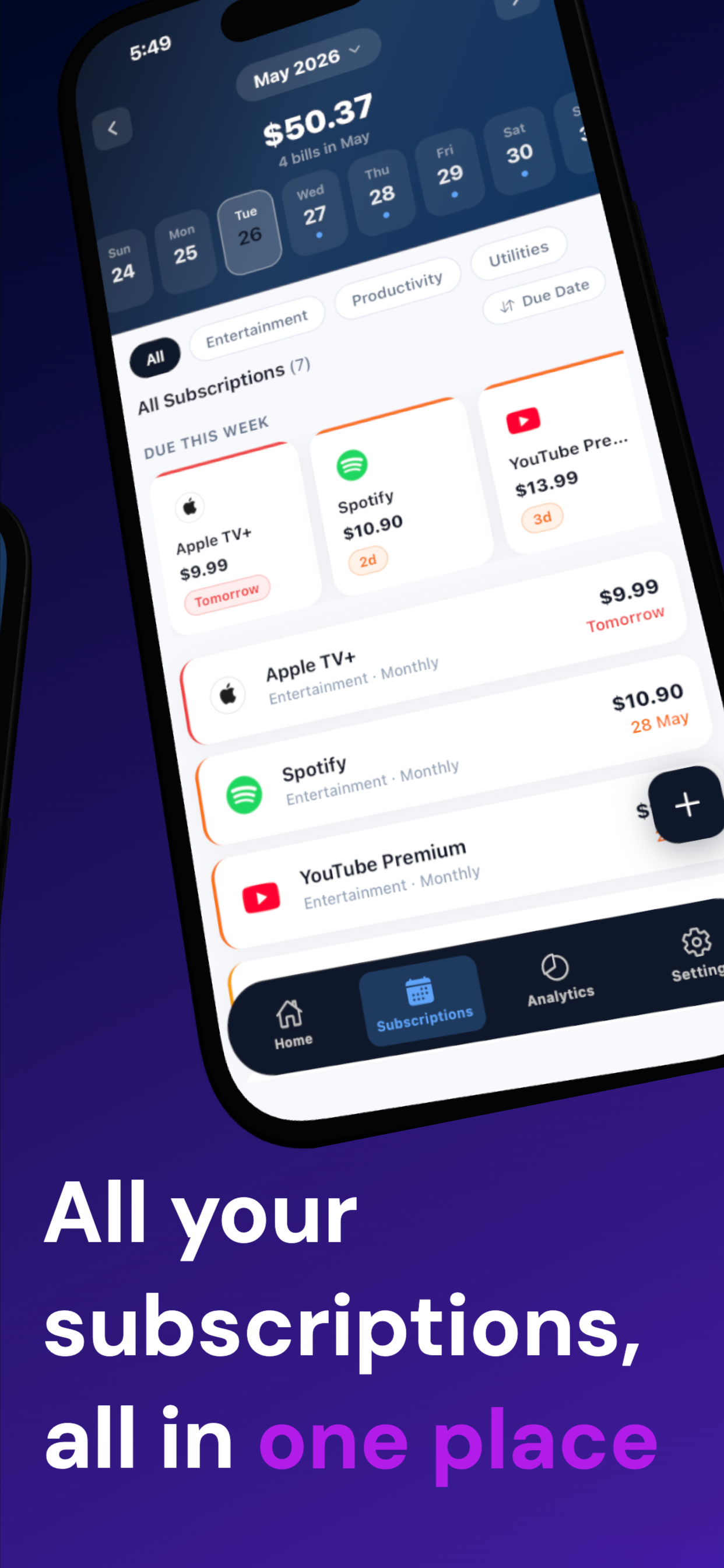 Sublio: Track Subscriptions screenshot 2
