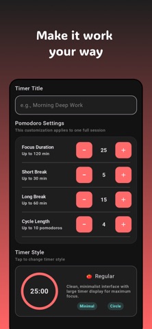 Pomodoro Timer - Multi Style Screenshot 1 of 5