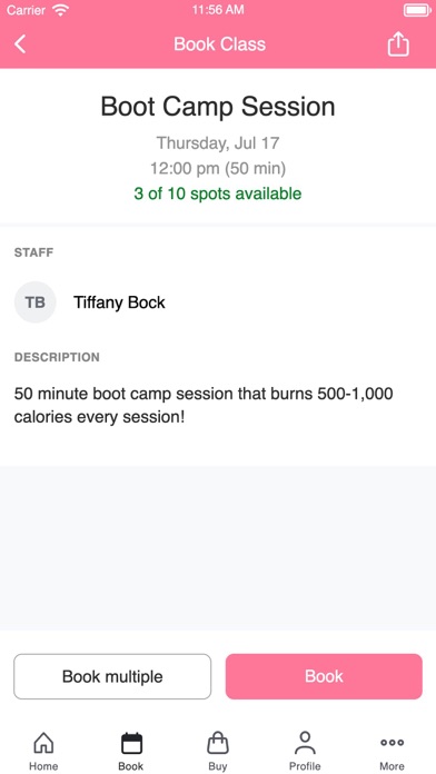 BLUSH Boot Camp Screenshot