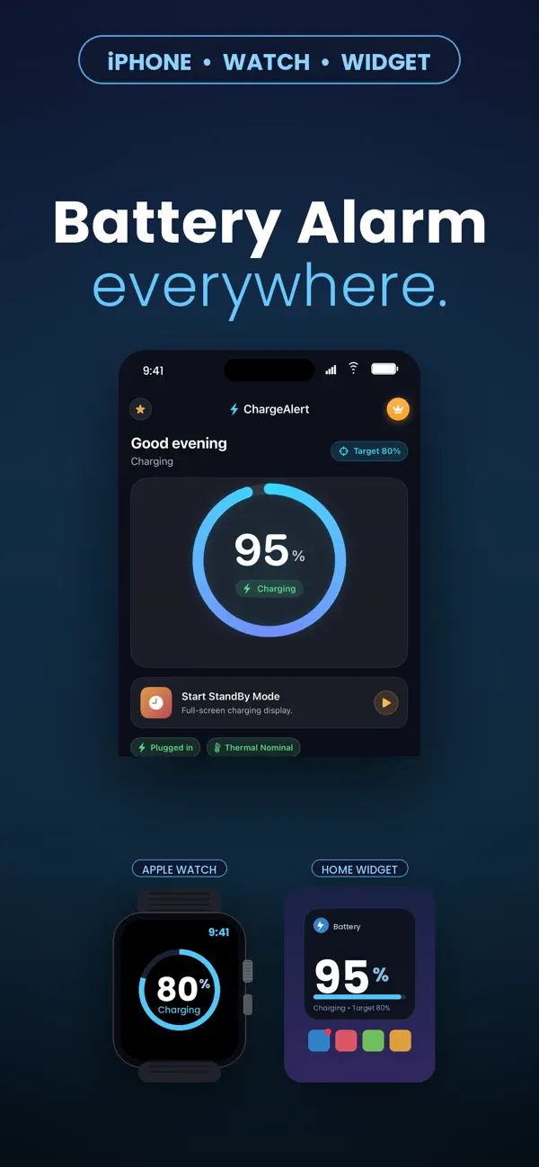 Battery Alarm & Runtimes App screenshot 1