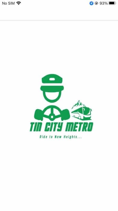 Driver app - Tin City Metro Screenshot
