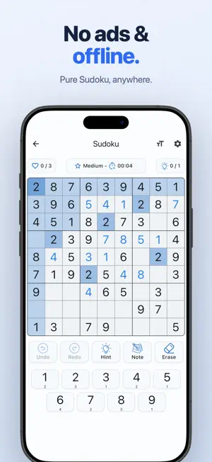 Sudoku - No Ads & Offline screenshot 1