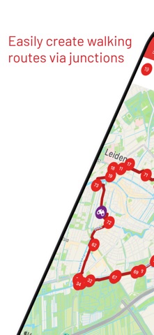 Wandelroutenetwerk app screenshot