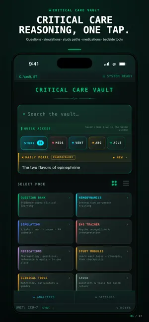 Critical Care Vault screenshot 2