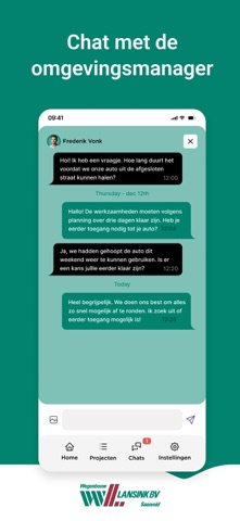 Wegenbouw Lansink iPhone screenshot