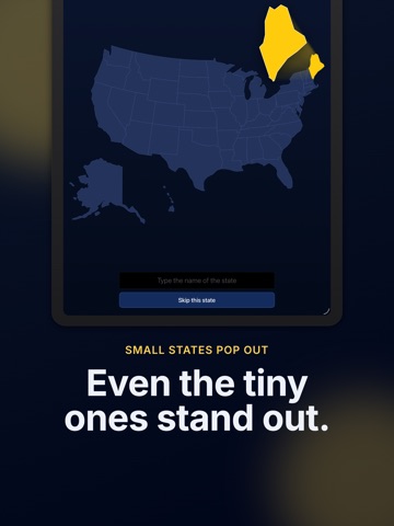 Guess the US State iPad screenshot