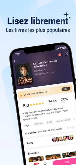 Capture d'écran de MoboReader - Romans Et Livres sur iPhone 6