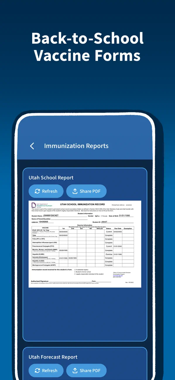 Screenshot #3 pour Docket® - Immunization Records