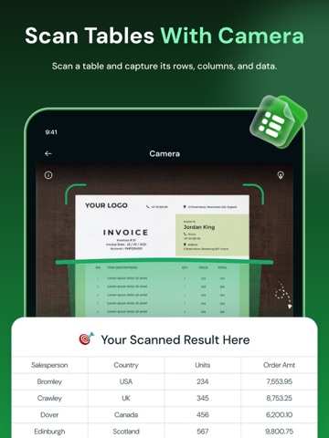 Image To Excel Converter: XLSX iPad screenshot