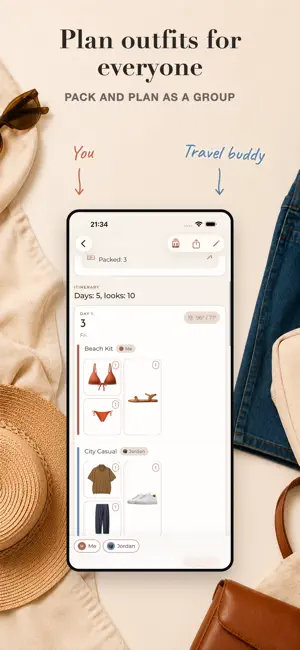 Outfits: Travel Clothing Plans screenshot 3