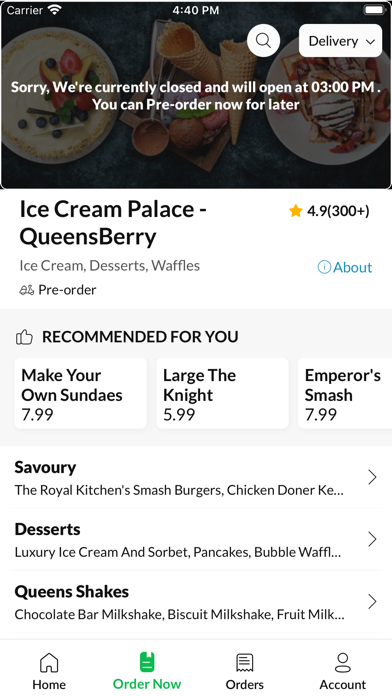 Ice Cream Palace QueensBerry Screenshot 3 - AppWisp.com Ice Cream Palace QueensBerry Screenshot 3 - AppWisp.com