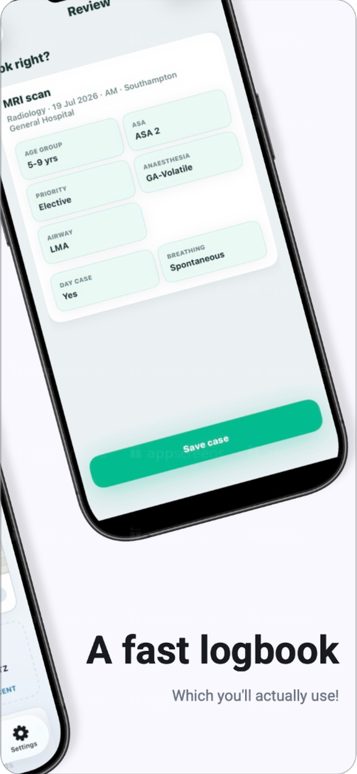 LogBookAnaes screenshot 2