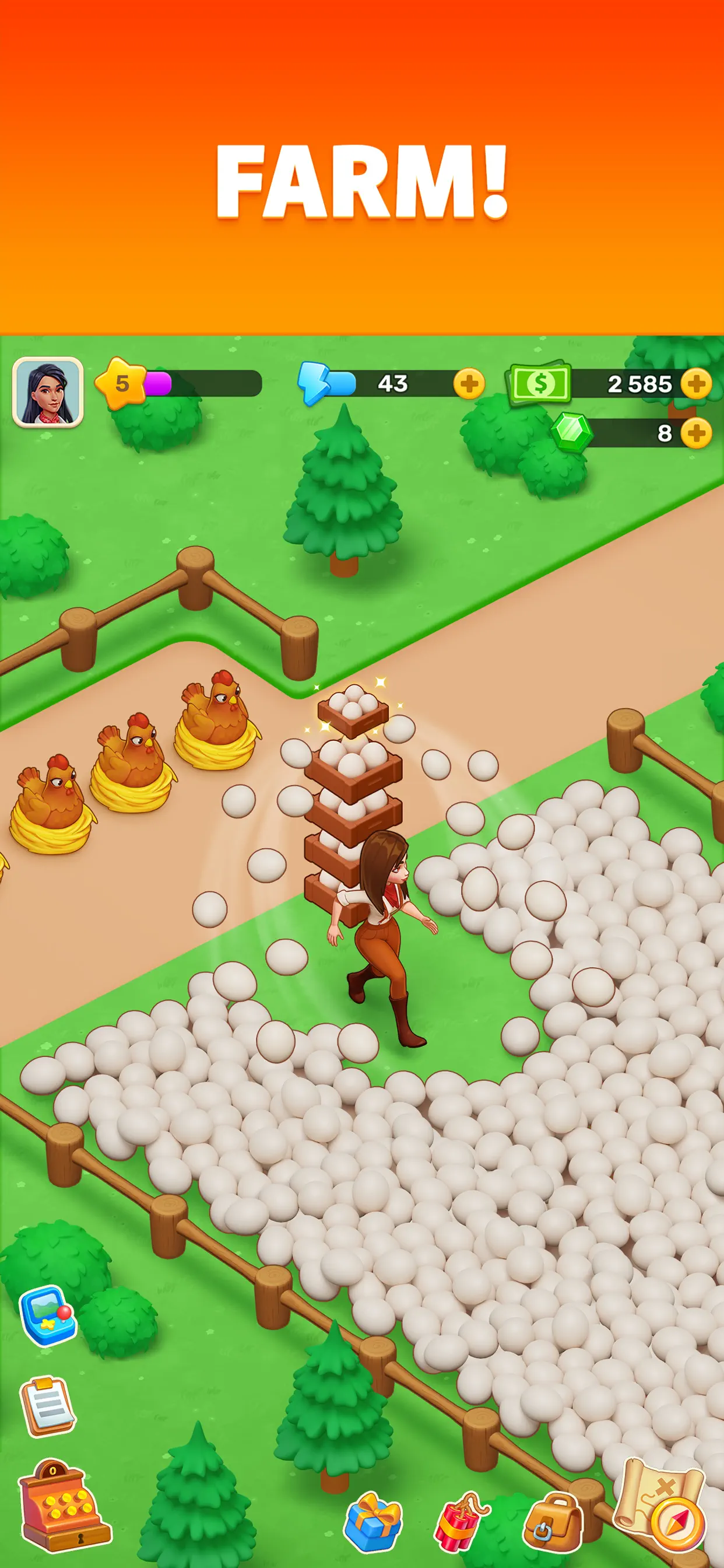 Klondike Adventures: Farm Game screenshot 1